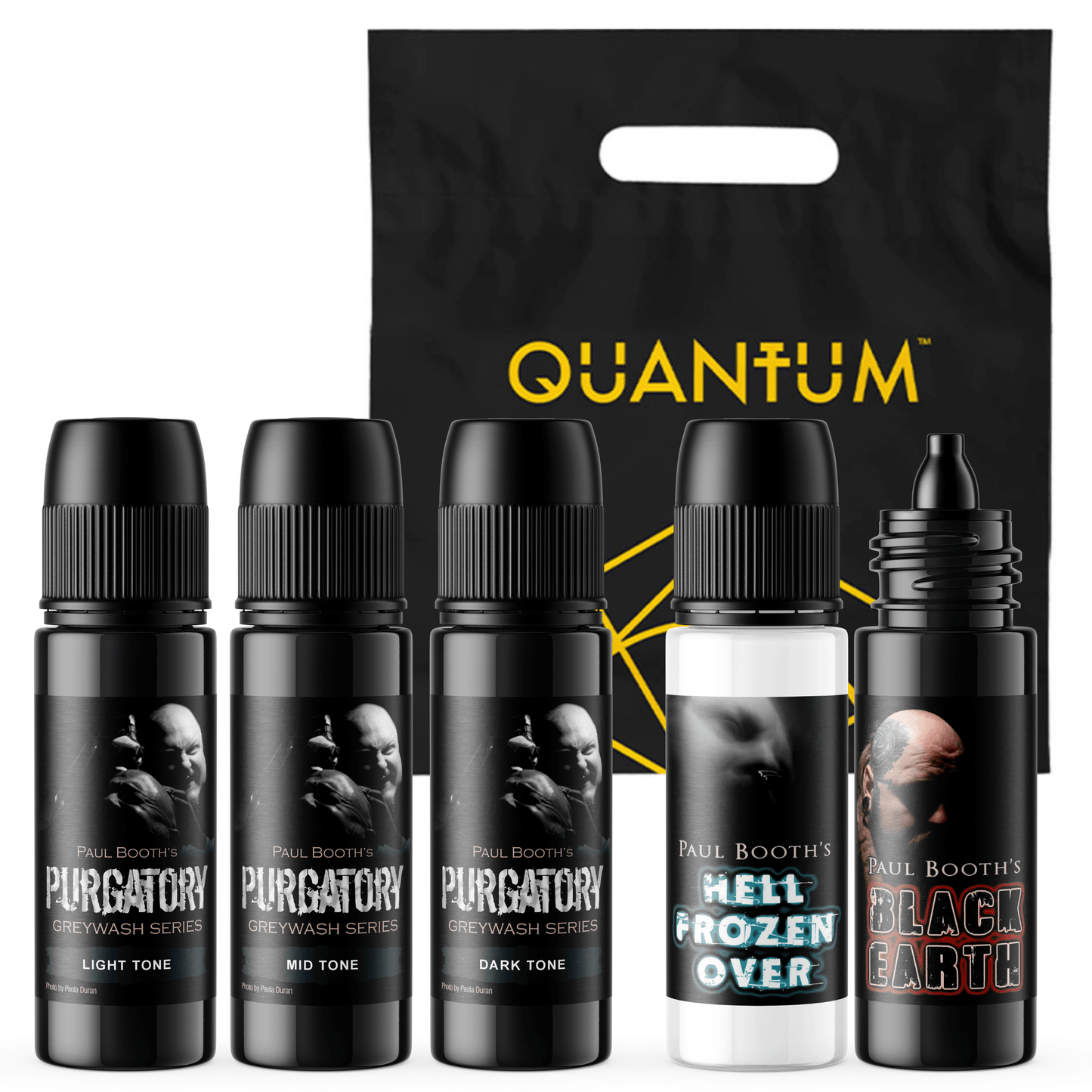 Quantum Tattoo Ink - 1oz Paul Booth Purgatory Full Arsenal Set