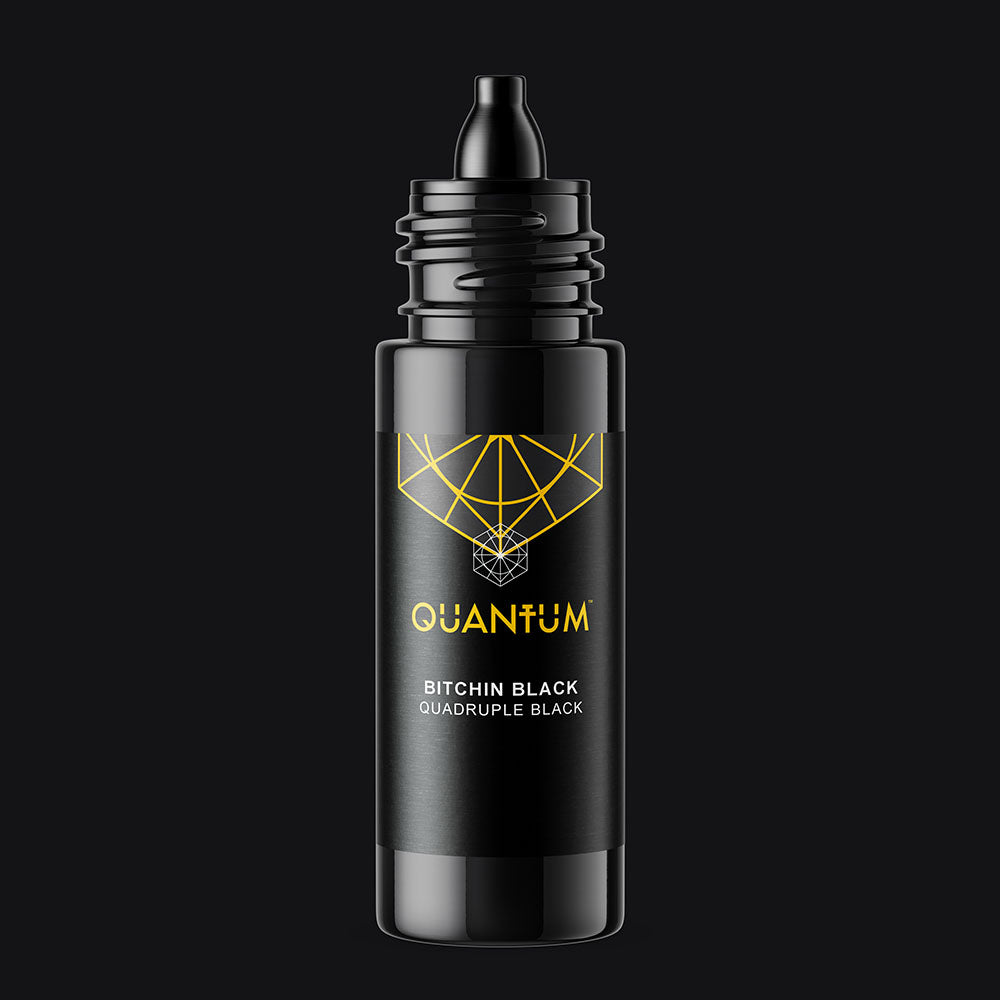 Quantum Premium Tattoo Ink - 1oz Bitchin Black (30ml)