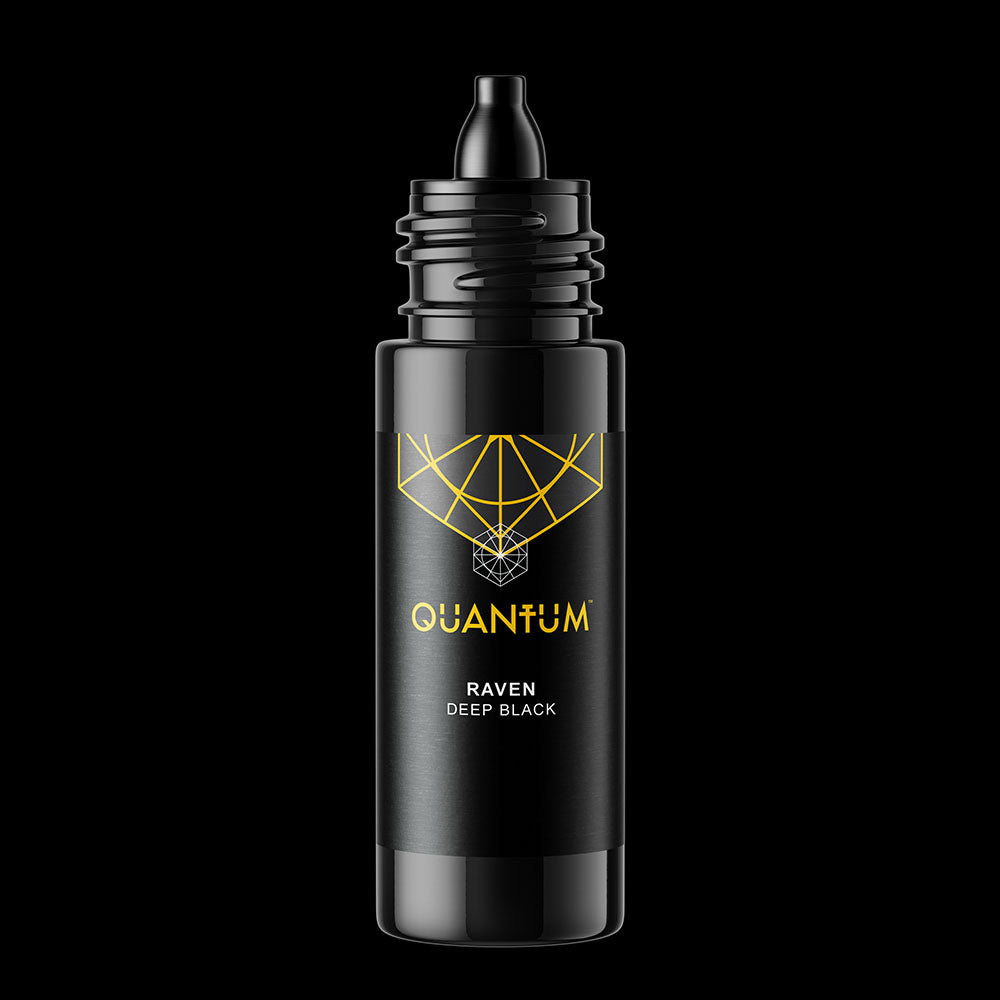 Quantum Premium Tattoo Ink - Raven Black (Ultra Black) 30ml