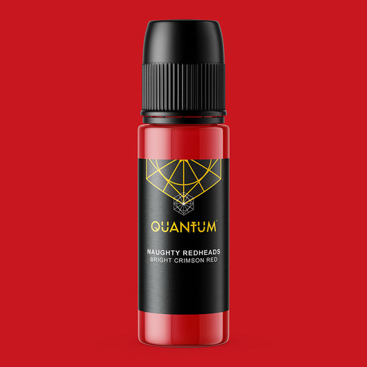 Quantum Premium Tattoo Ink - 1oz Naughty Redheads (Bright Crimson Red) 30ml